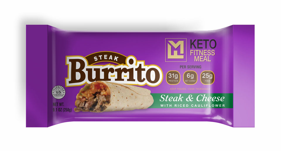 Keto Diet Burrito 4 Pack - Mix & Match Pork-Chicken-Steak ($6.58/Meal) - TheFitnessMeal