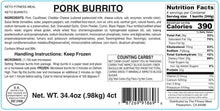 Load image into Gallery viewer, 12 Keto Diet Burrito - Mix &amp; Match Pork-Chicken-Steak $5.75 each Free Shipping
